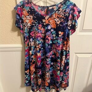 Floral Multicolor Women's Top